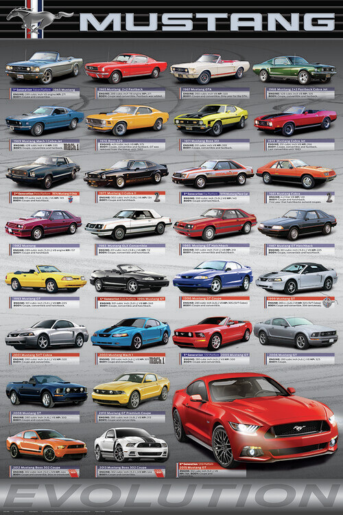 Juliste Ford Mustang Evolution