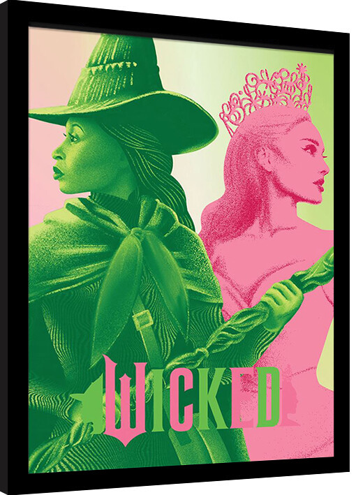Uokvirjen plakat Wicked - Elphaba & Glinda