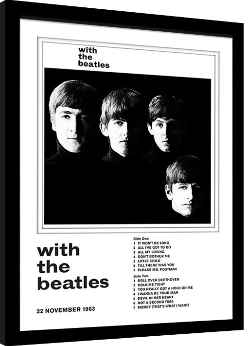 Рамкиран плакат The Beatles - With the Beatles