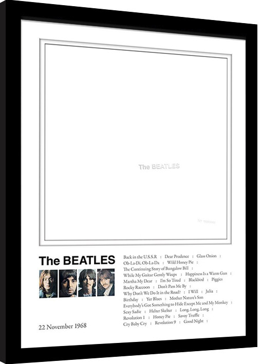 Uokvireni poster The Beatles - White Album