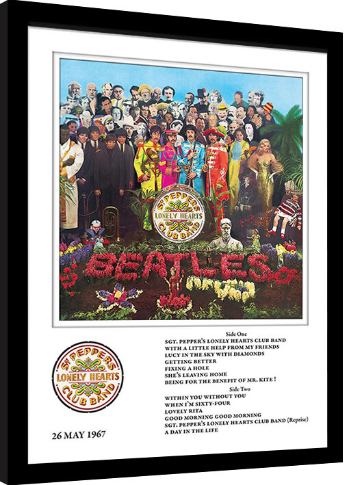 Poster emoldurado The Beatles - Sgt Pepper