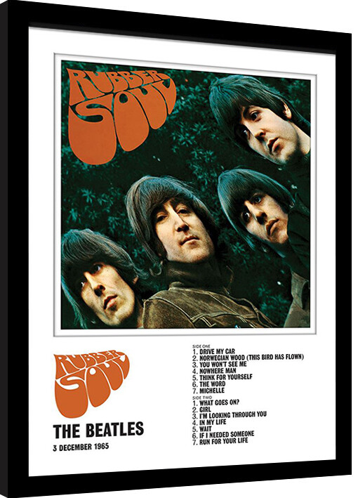 Framed Poster The Beatles - Rubber Soul