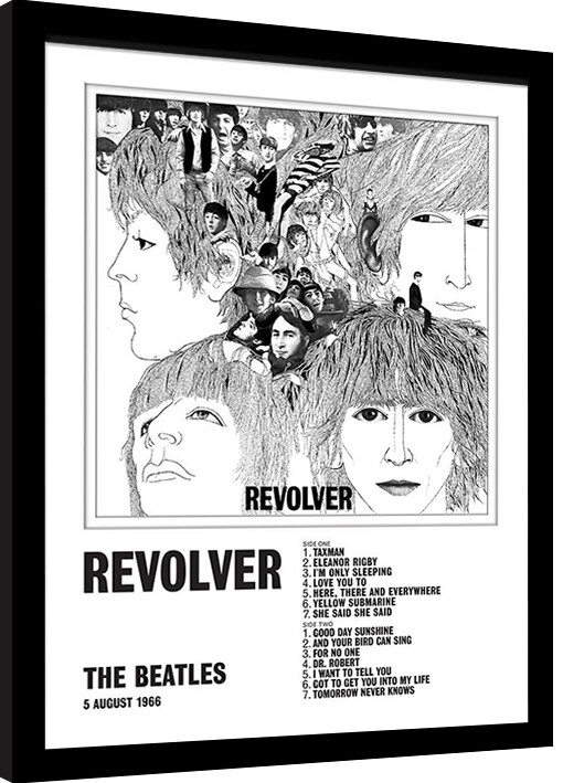 Poster emoldurado The Beatles - Revolver