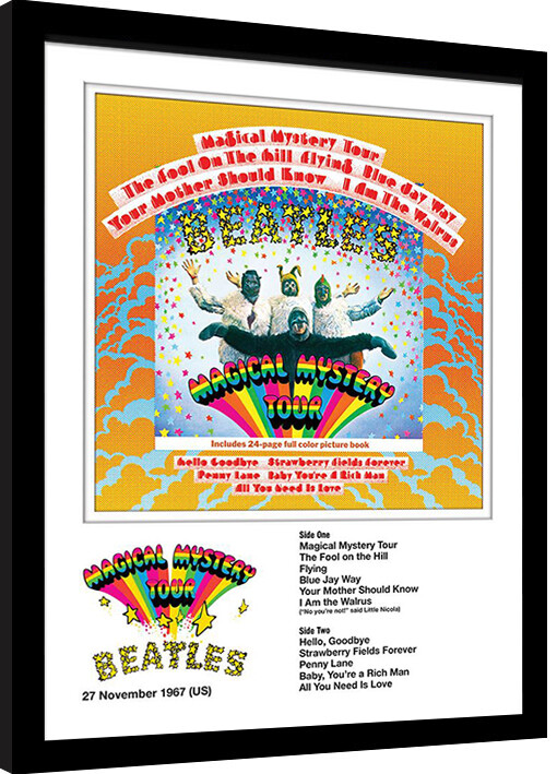 Κορνιζαρισμένη αφίσα The Beatles - Magical Mystery Tour