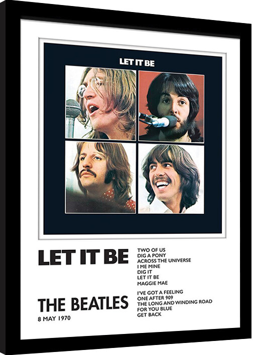 Uokvireni poster The Beatles - Let It Be