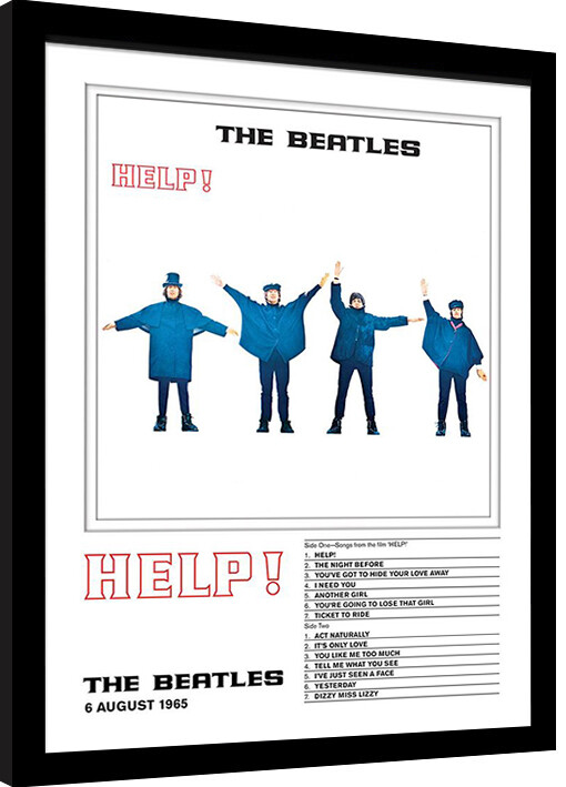 Kehystetty juliste The Beatles - Help!