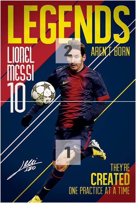 Wall Mural Messi - Legends