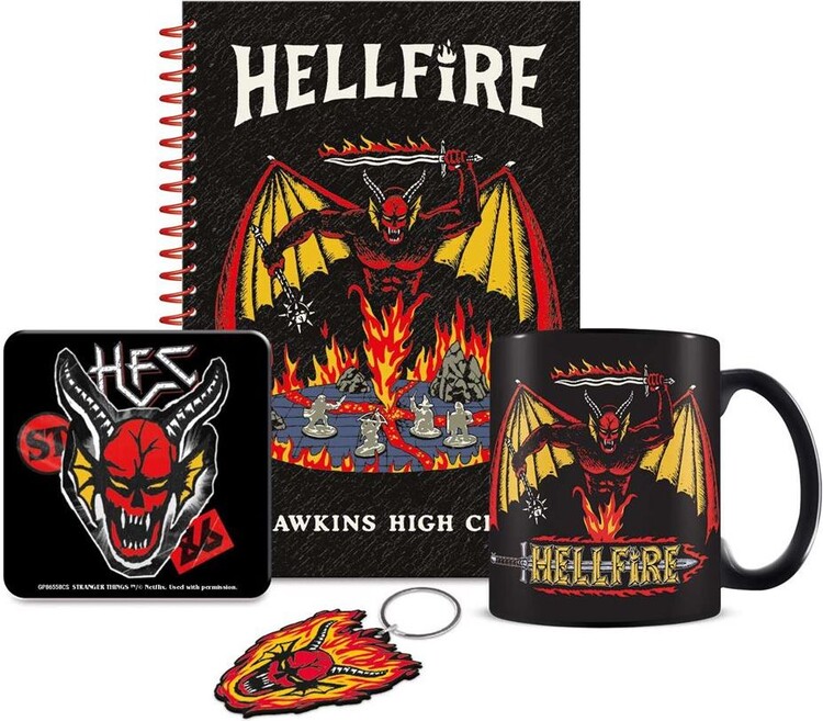 Conjunto de presente Stranger Things - Hellfire Club