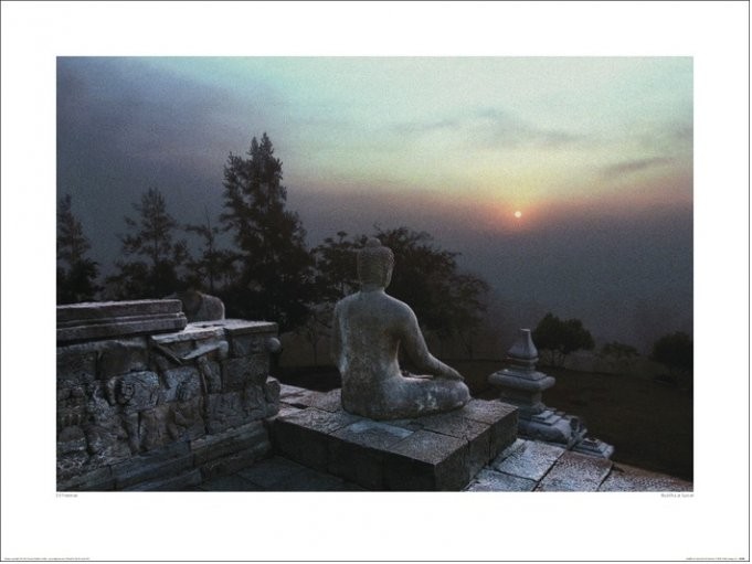 Ed Freeman - Buddha At Sunset Картина