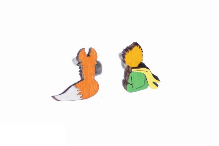 Ρούχα Σκουλαρίκια The Little Prince - Prince & Fox