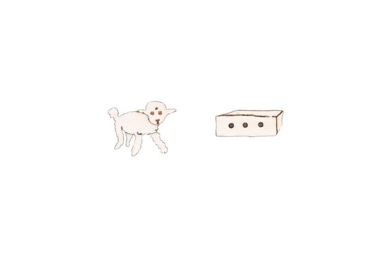 Ρούχα Σκουλαρίκια The Little Prince - Box with a Lamb