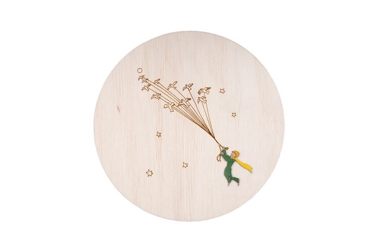 Ξύλινη διακόσμηση τοίχου The Little Prince - Flying Prince