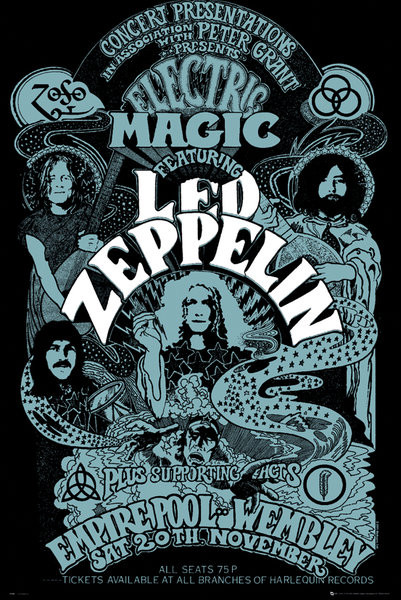 Led Zeppelin - Wembley Плакат, Постер | Продано на Europosters