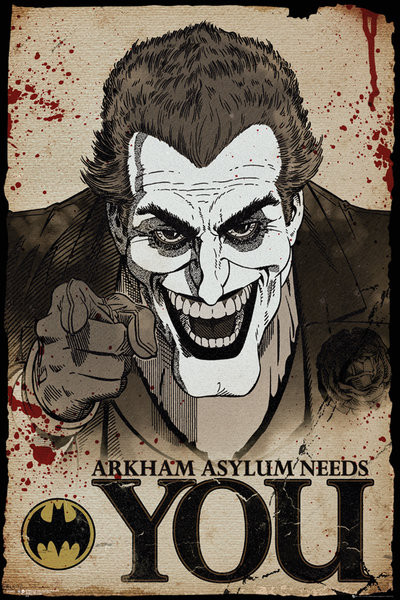 Poster Batman Comic - Joker Needs You