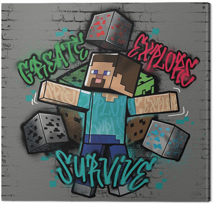 Принти на полотні Minecraft - Survive