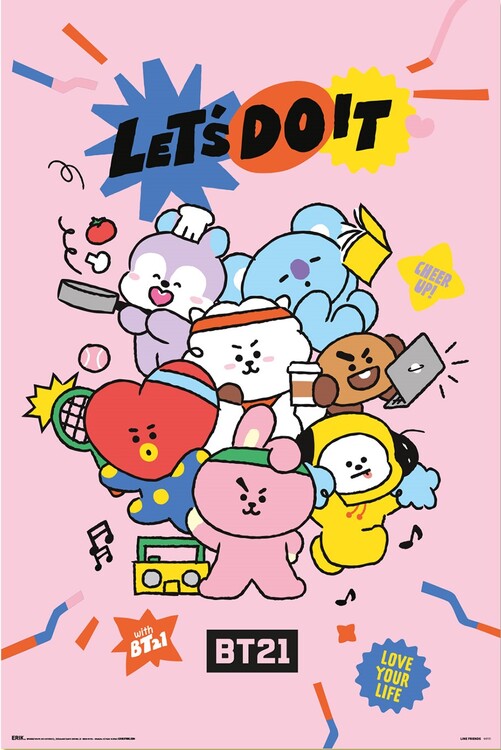 Плакат BT21 - Lets Do It