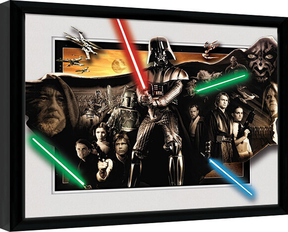 Framed Poster Star Wars - Vader Cloak