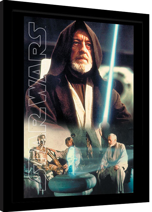 Κορνιζαρισμένη αφίσα Star Wars - Obi Key Art