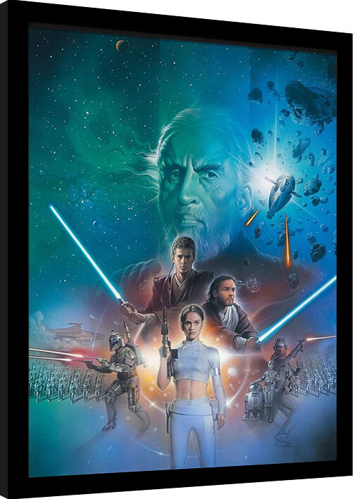 Framed Poster Star Wars - Episode II Art