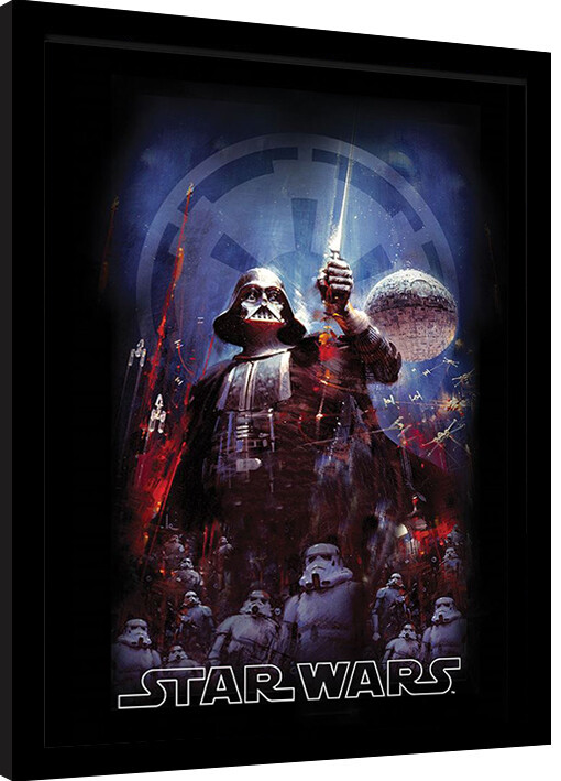 Poster emoldurado Star Wars - Empire Montage