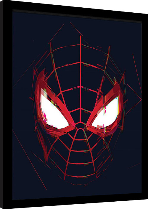 Framed Poster Spider-Man: Miles Morales - Close Up