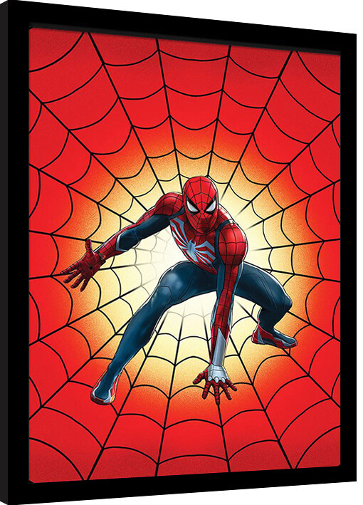 Poster emoldurado Spider-Man - Webs