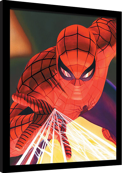 Uokvirjen plakat Spider-Man - Web Shooting