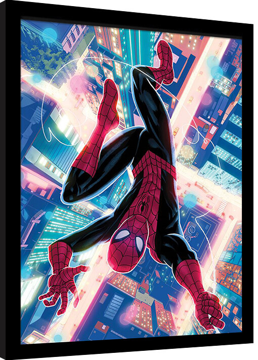 Framed Poster Spider-Man - Upside Down