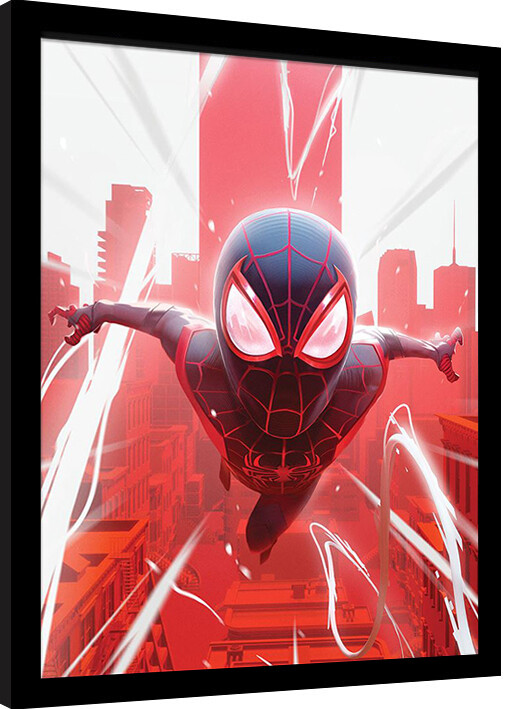 Poster emoldurado Spider-Man - Swinging