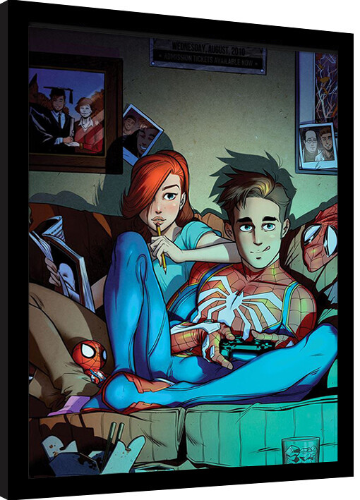 Uokvirjen plakat Spider-Man - Peter & Mary
