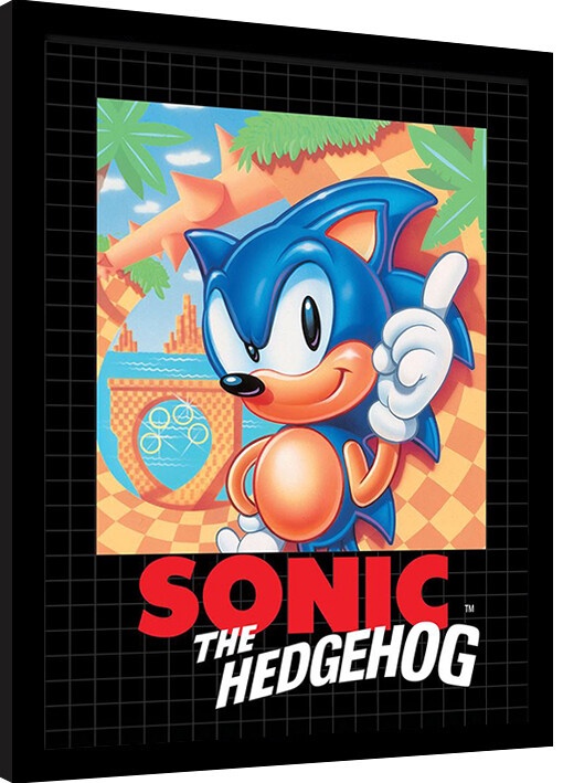Κορνιζαρισμένη αφίσα Sonic the Hedgehog - Cover