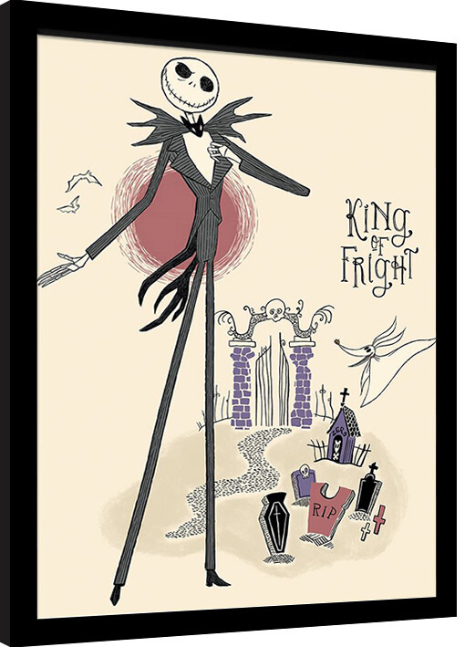 Κορνιζαρισμένη αφίσα Nightmare Before Christmas - King of Fright