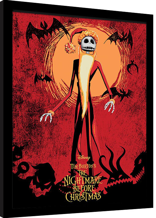 Framed Poster Nightmare Before Christmas - Jack Skellington