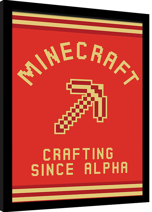Uokvirjen plakat Minecraft - Crating Since Alpha
