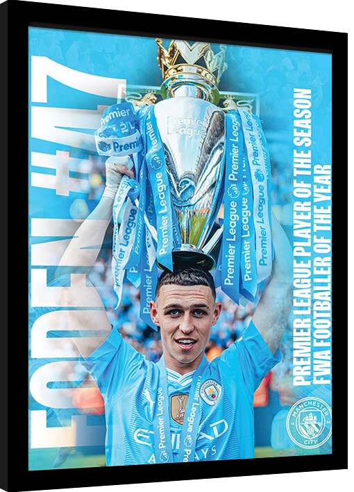 Κορνιζαρισμένη αφίσα Manchester City - Foden 2024
