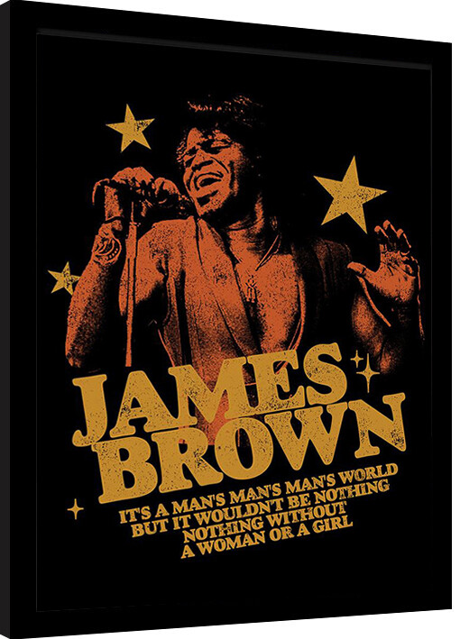 Κορνιζαρισμένη αφίσα James Brown - Man's World