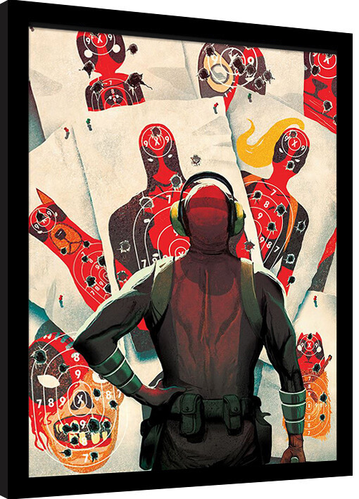 Poster emoldurado Deadpool - Shooter