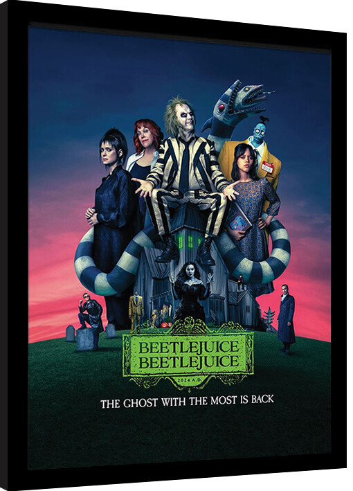 Framed Poster Beetlejuice 2 - The Ghost With The Most Is Black
