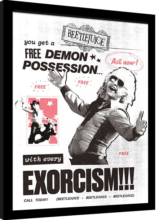 Рамкиран плакат Beetlejuice - Exorcism