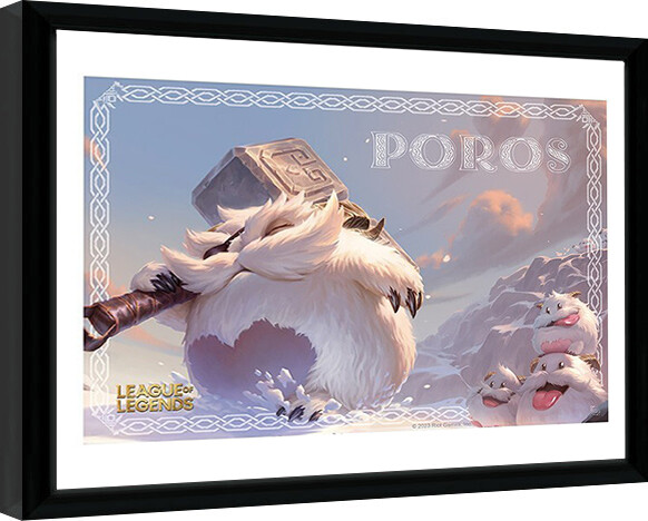 Κορνιζαρισμένη αφίσα League of Legends - Poro