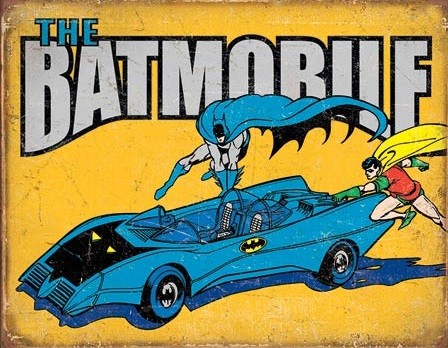 Metallikyltti Batman - The Batmobile