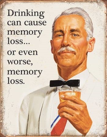 Metal sign Ephemera - Memory Loss