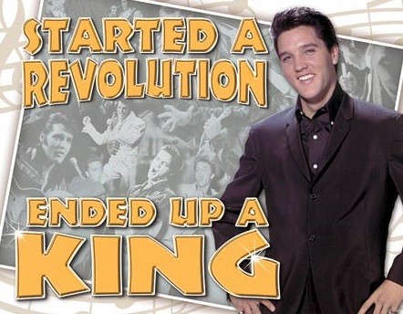 Μεταλλική πινακίδα Elvis Presley - Ended Up a King