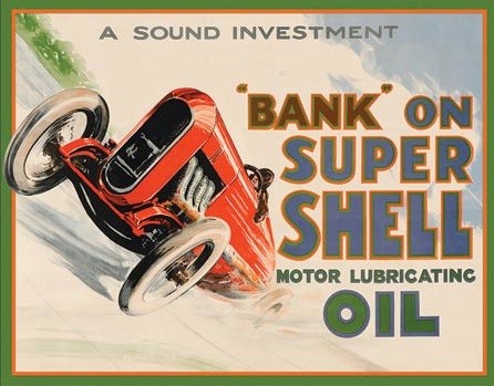 Metallikyltti Shell - Bank On