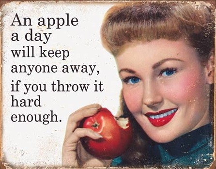 Μεταλλική πινακίδα Ephemera - Apple a Day
