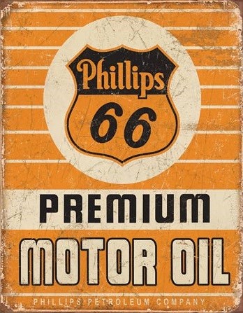 Μεταλλική πινακίδα Phillips 66 - Premium Oil