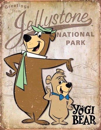 Μεταλλική πινακίδα Yogi Bear - Jellystone Park