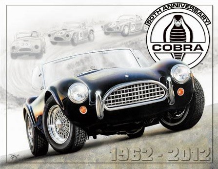 Μεταλλική πινακίδα Shelby Cobra 50th