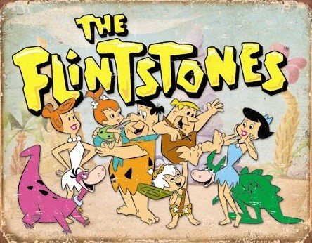 Μεταλλική πινακίδα Flintstones - Family Retro