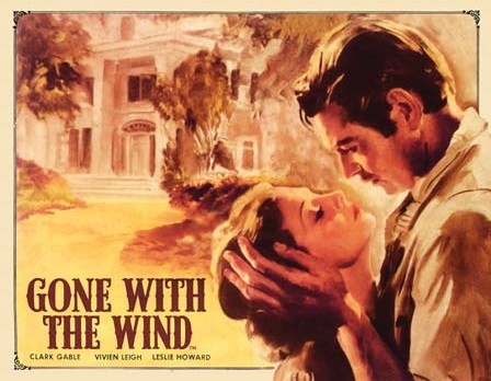 Μεταλλική πινακίδα Gone with the Wind Poster at Tara
